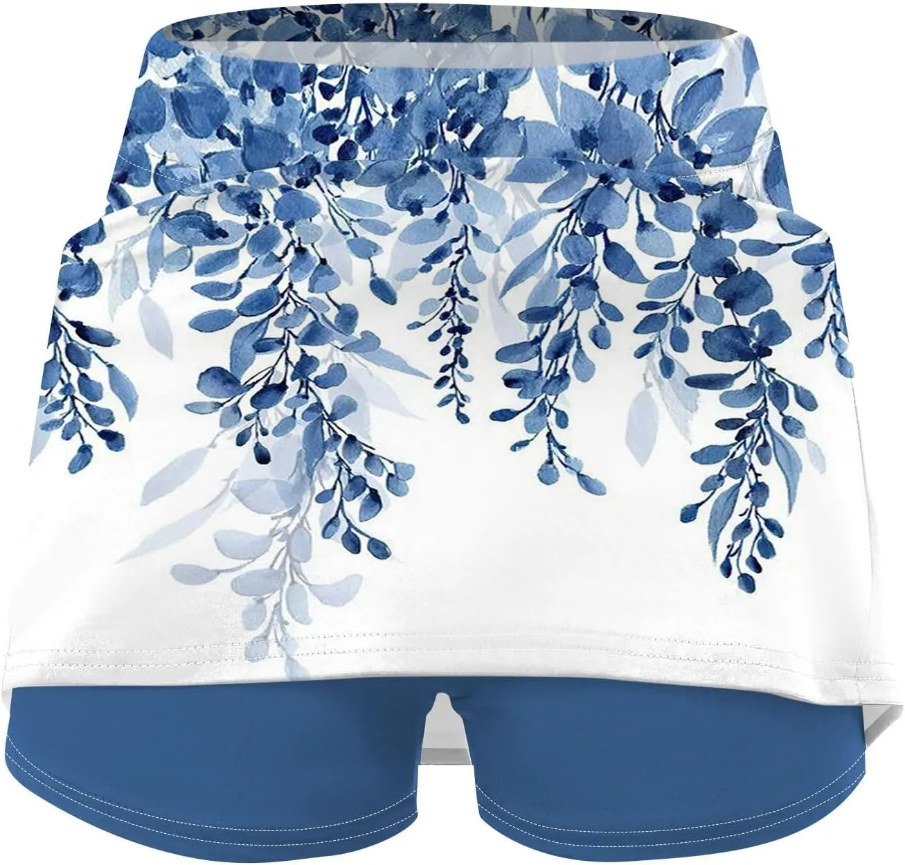 Segaven Skirts for Women Skinny Joggers Printed Running Skirt Tummy Control Workout Skorts Plus Size Athletic Shorts