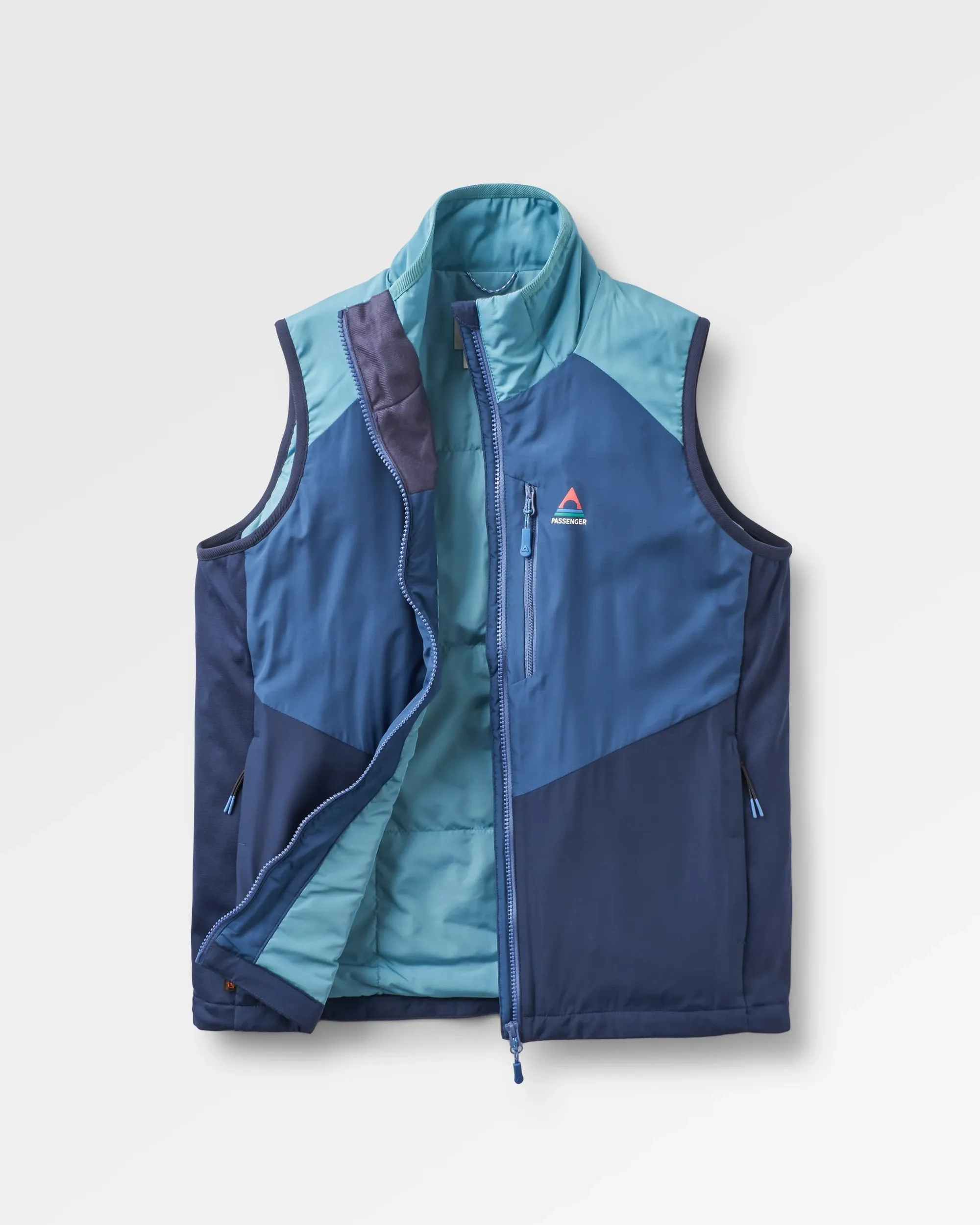 Shasta Lightweight Recycled Thermore Insulated Vest - Rich Navy/Dark Denim/Arctic