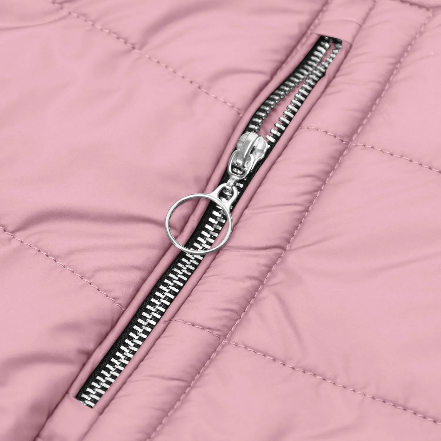 Sherpa Lined Hoodie Women, Solid Zip Up Warm Puffer Overcoats Thick Long Sleeve Outerwear Casual Warm Down Jacket