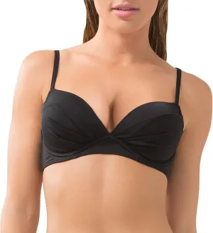 Smart & Sexy Women's Swim Secret Convertible Push-Up Bikini Top