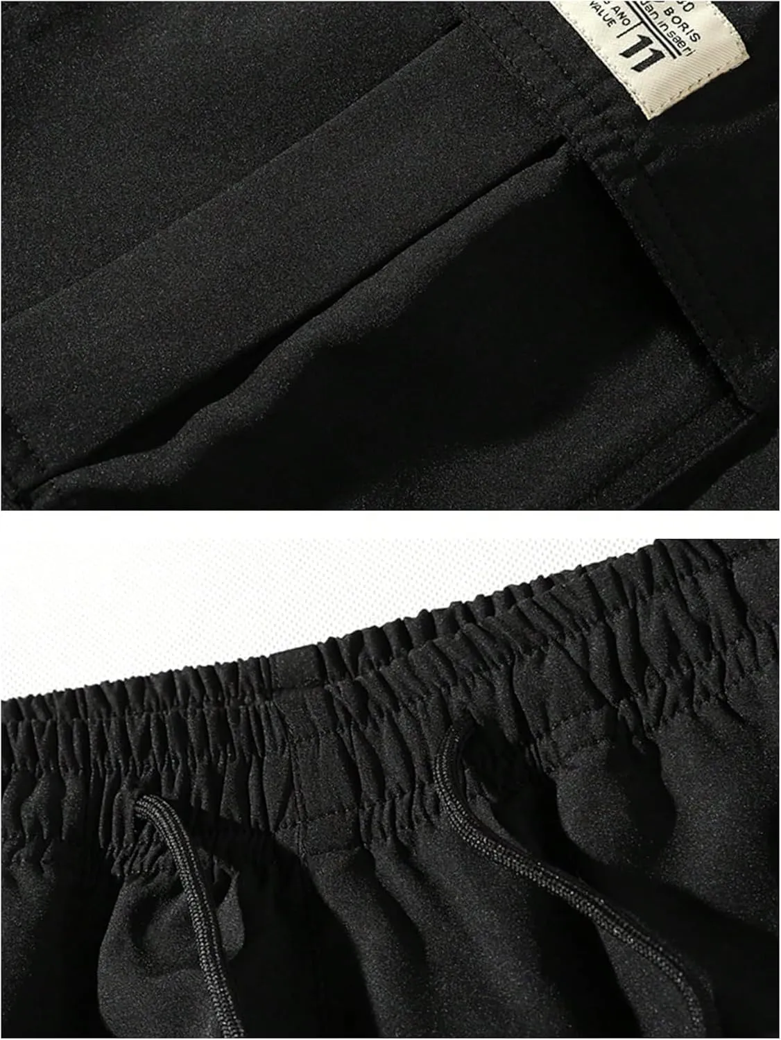 SOLY HUX Men's Drawstring Waist Straight Leg Outdoor Hiking Cargo Shorts 3 Packs Summer Shorts