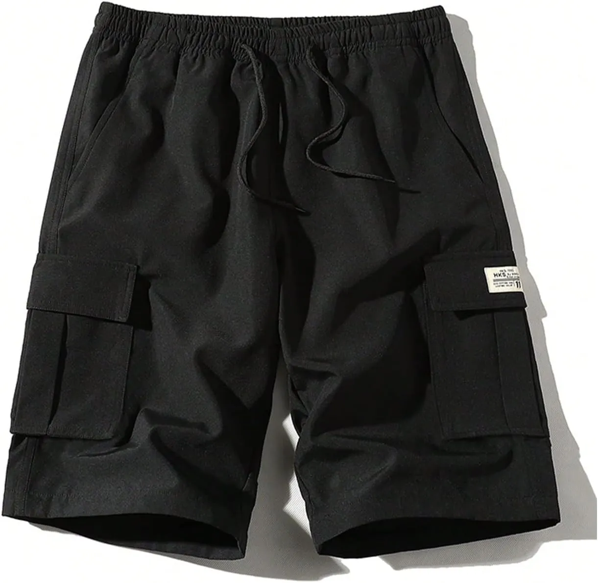 SOLY HUX Men's Drawstring Waist Straight Leg Outdoor Hiking Cargo Shorts 3 Packs Summer Shorts