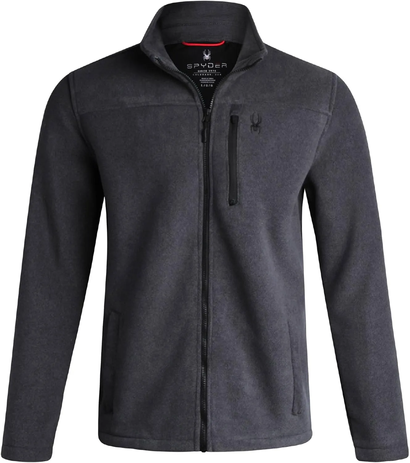 Spyder Mens Fleece Jacket - Soft and Warm Sherpa Bonded Full Zip Up Midweight Outerwear Jackets for Men with UPF30  (S-XXL)