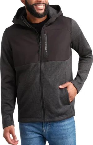 Spyder Men's Sweater Fleece Jacket - Lightweight Insulated Performance Full Zip Hooded Outdoor Jacket for Men (Sizes: S-XXL)