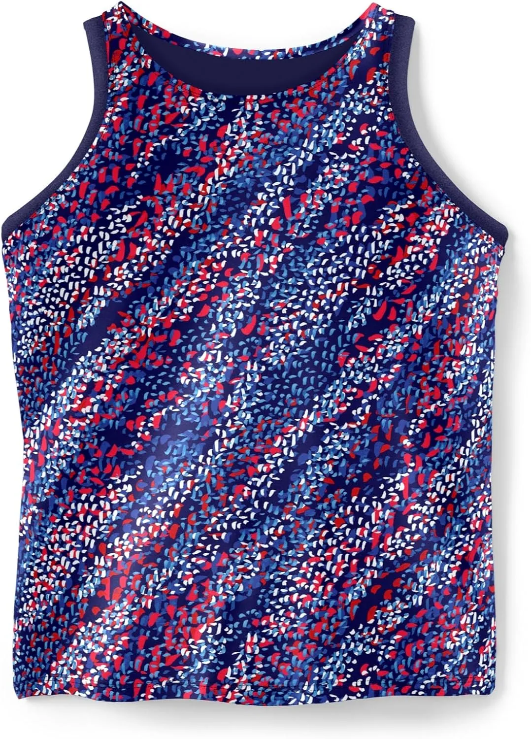 Swim 365 Women's Plus Size Longer-Length Racerback Tankini Top
