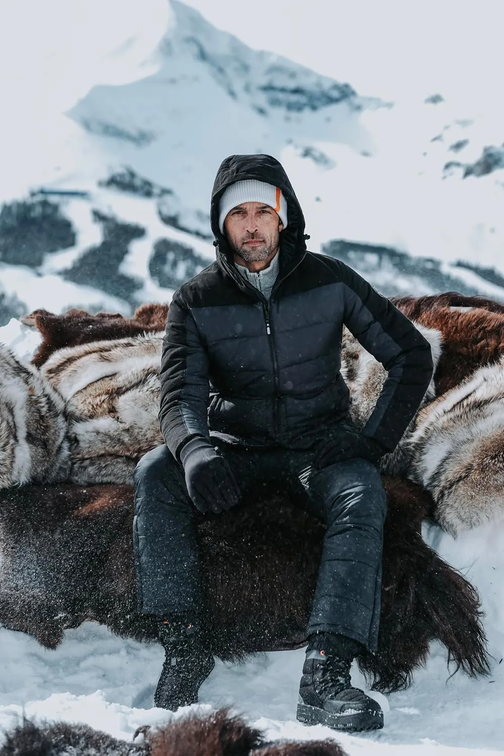 SWIMS Men's Verbier Winter Down Jacket, Cold Weather Puffer Coat