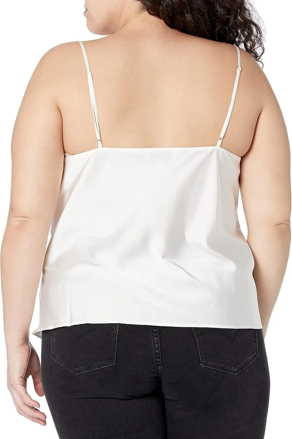 The Drop Women's Christy Cowl-Neck Cami Silky Stretch Top