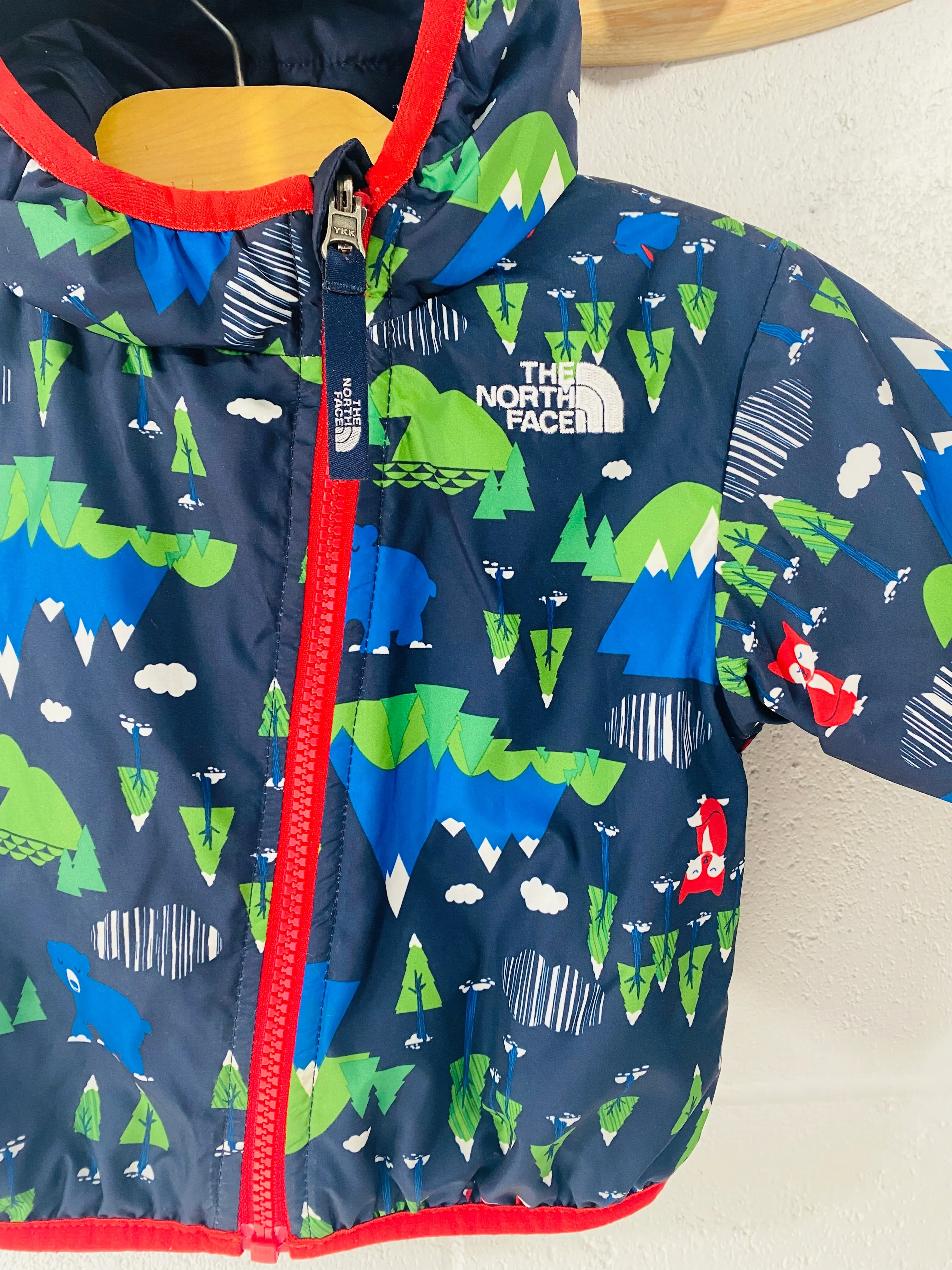 The North Face Navy   Forest Friends Reversible Jacket, 3-6 months