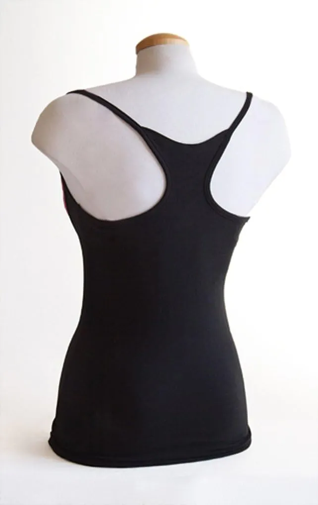 The Open Busted Breastfeeding Tank Top 2 PackBlack and White