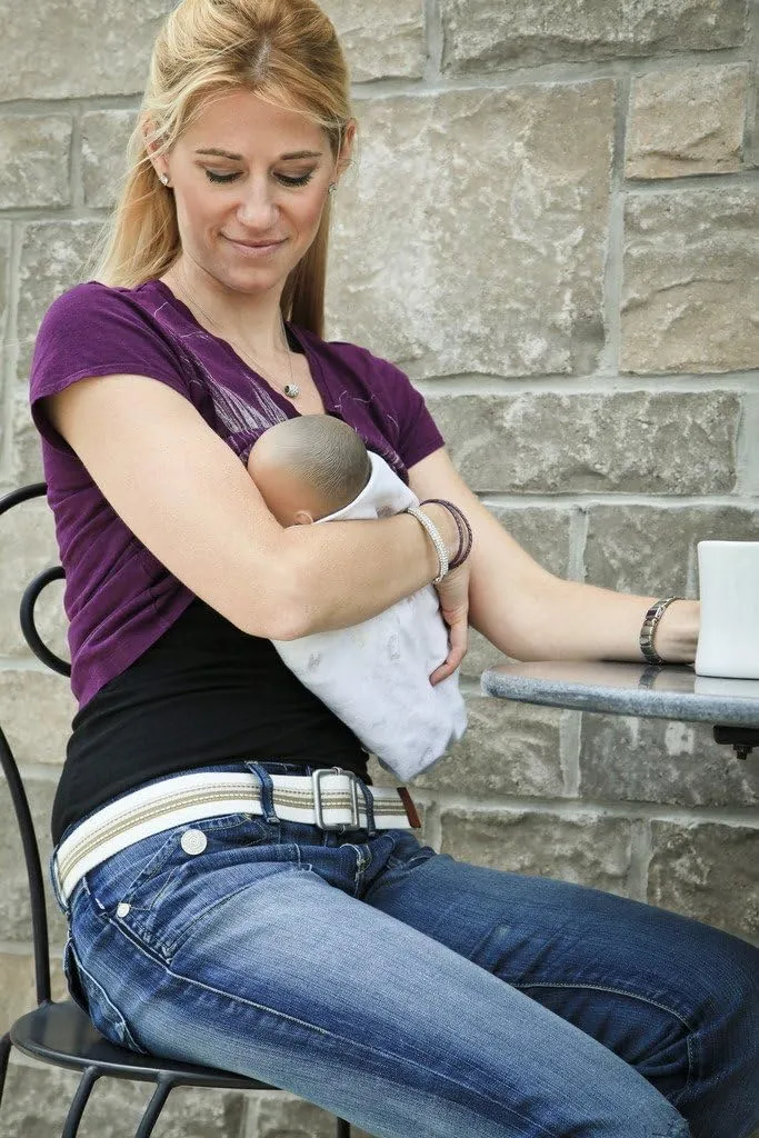 The Open Busted Breastfeeding Tank Top 2 PackBlack and White