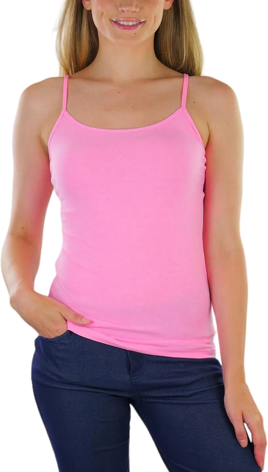 ToBeInStyle Women's Layering Cami Top w/Adjustable Spaghetti Straps Tank