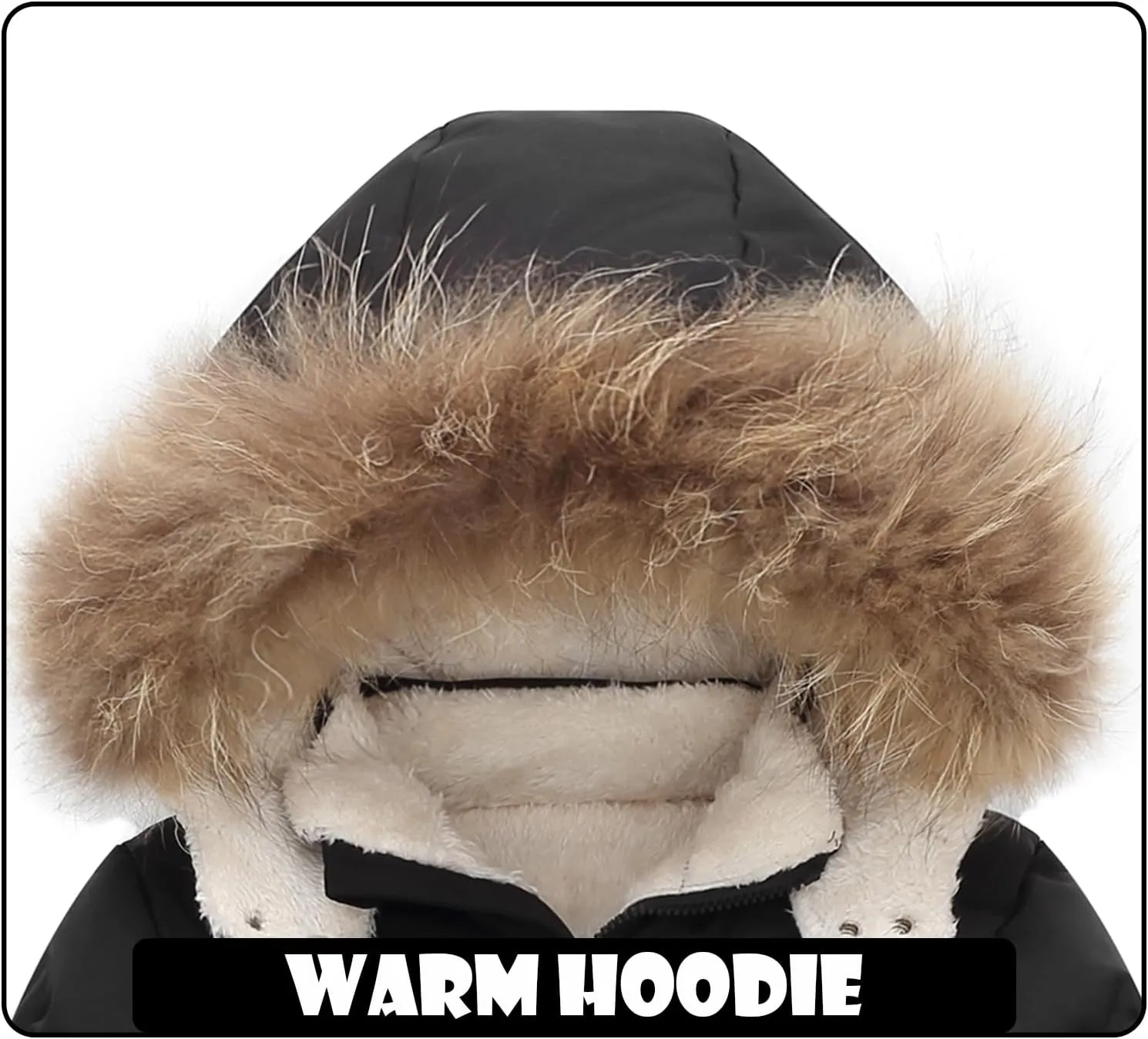 Toddler Winter Coats Baby Jacket Snow Boys Hoodie Puffer Girls Ski Clothes 1-5T