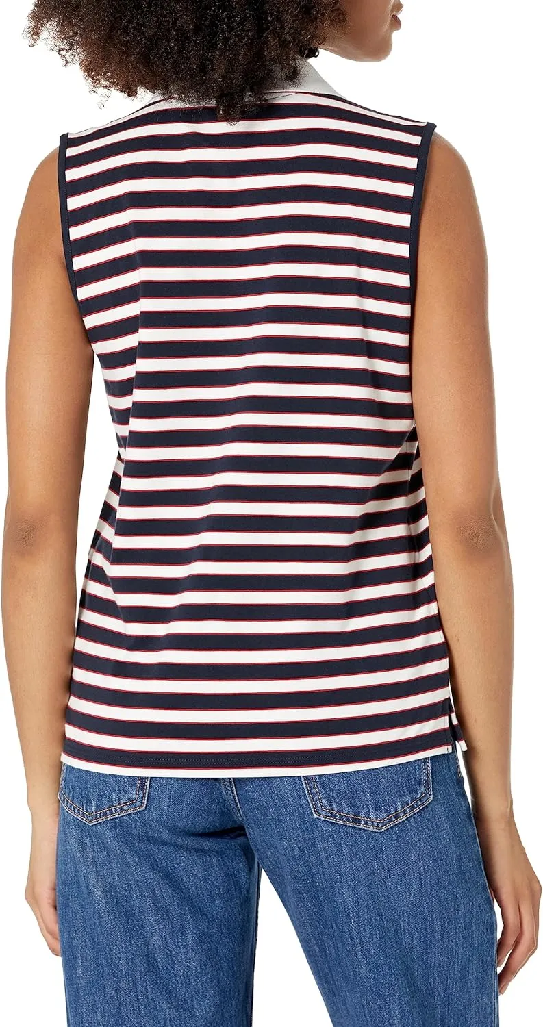 Tommy Hilfiger Women's Johnny Collar Polo Tank Top T-shrit