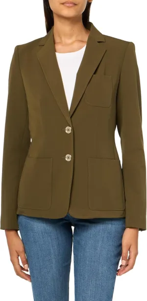 Tommy Hilfiger Womens Notched Blazer Jacket