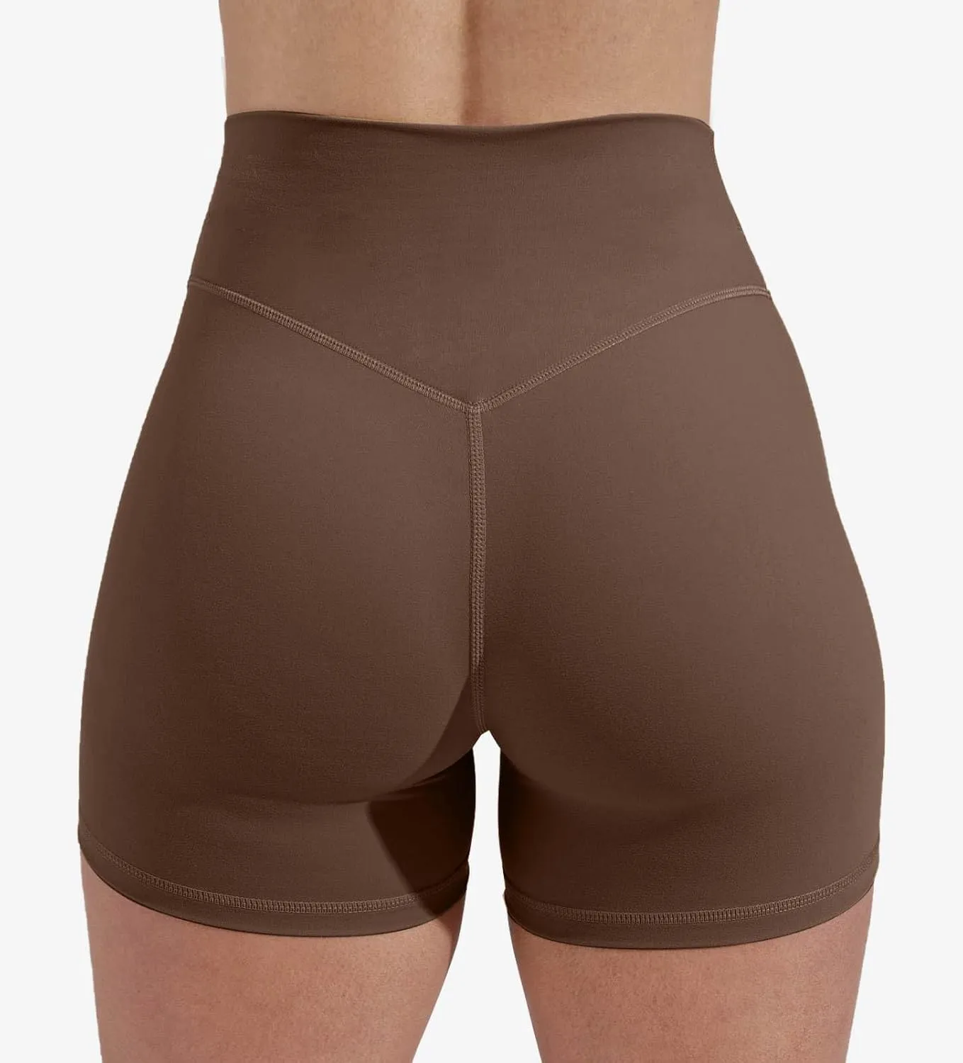 Unthewe Women's Workout Gym Biker Shorts High Waisted Athletic Booty Yoga Shorts with Tummy Control