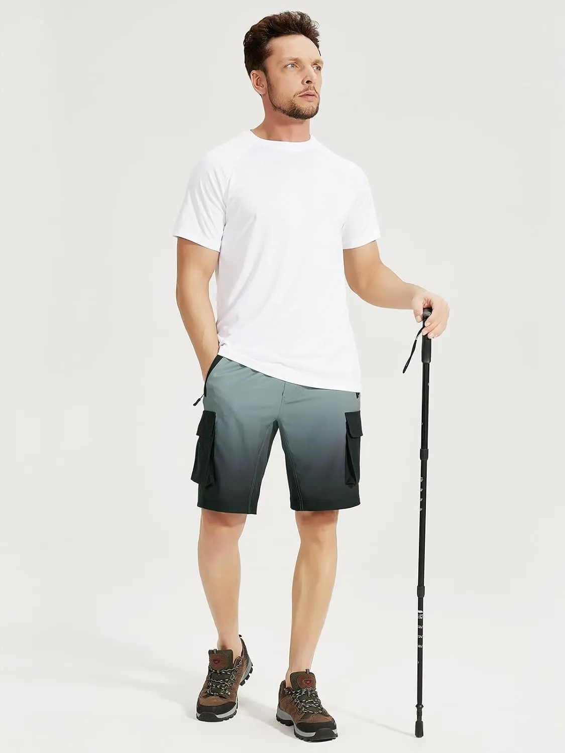 VAYAGER Men's Hiking Cargo Shorts Lightweight Multi Pocket Casual Outdoor Travel Shorts for Fishing Camping