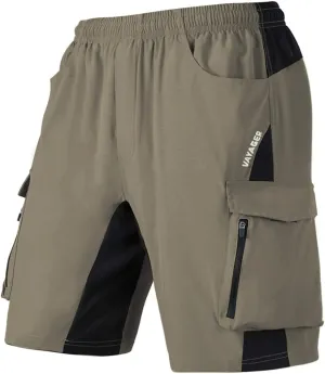 VAYAGER Men's Hiking Cargo Shorts Lightweight Multi Pocket Casual Outdoor Travel Shorts for Fishing Camping