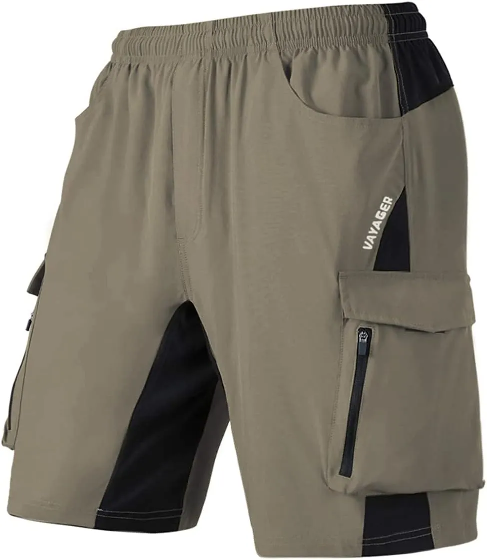 VAYAGER Men's Hiking Cargo Shorts Lightweight Multi Pocket Casual Outdoor Travel Shorts for Fishing Camping