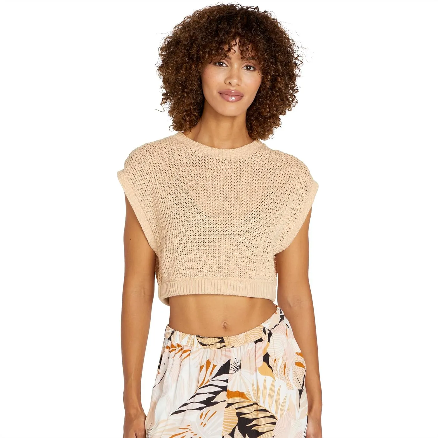 Volcom Women's Port De La Stone Knitted Muscle Tank Top