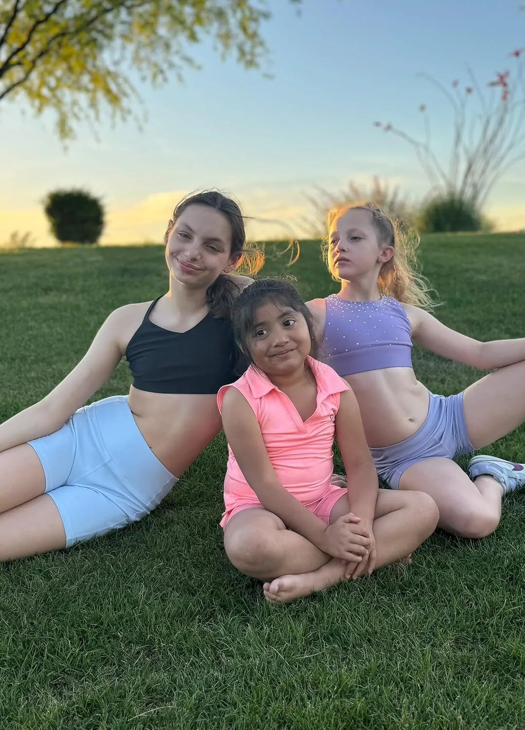 Willit Girls' 4" Volleyball Shorts Youth Spandex Biker Dance Yoga Athletic Shorts Kids Running with Pockets