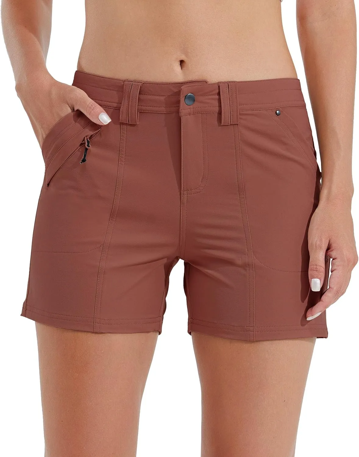 Willit Women's Golf Hiking Shorts Quick Dry Athletic Casual Summer Shorts with Pockets 4.5 in