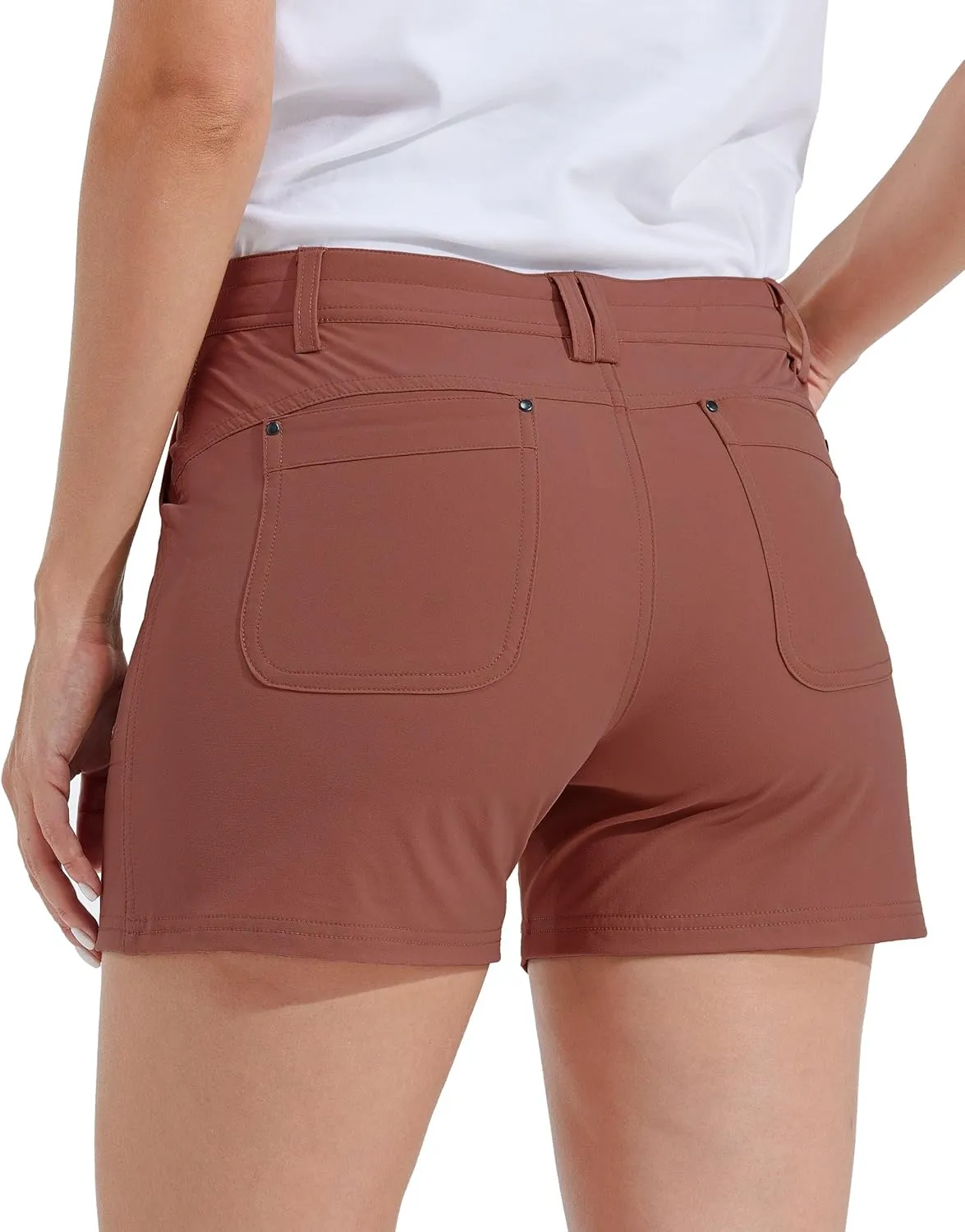 Willit Women's Golf Hiking Shorts Quick Dry Athletic Casual Summer Shorts with Pockets 4.5 in