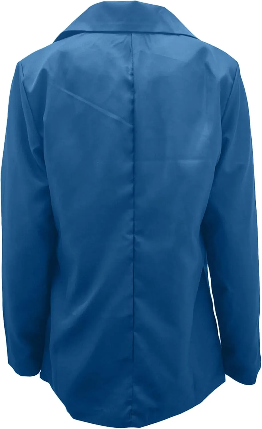 WIWIQS Women's Long Sleeve Open Front Blazer Lapel Work Office Casual Suit Solid Color Comfy Blazers