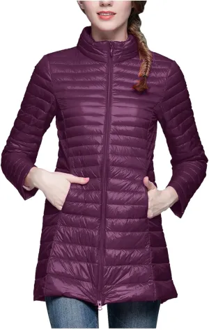 Women Thicken Fleece Lined Padded Jacket Warmth Tops Skimpy Padded Coat Quilted Jackets Plus Size 2024 Heated Jacket Slimming Hooded Trendy Mid Length Womens Fluffy Puffer Jacket Outwear