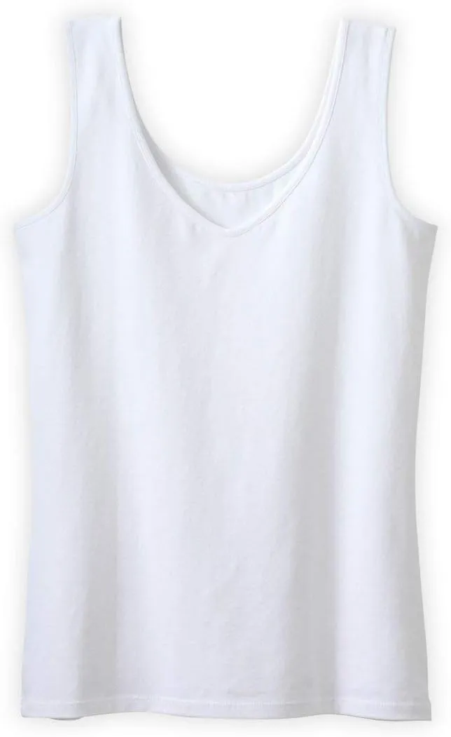 Women's Organic Pima Cotton Reversible 2 in 1 Tank Top