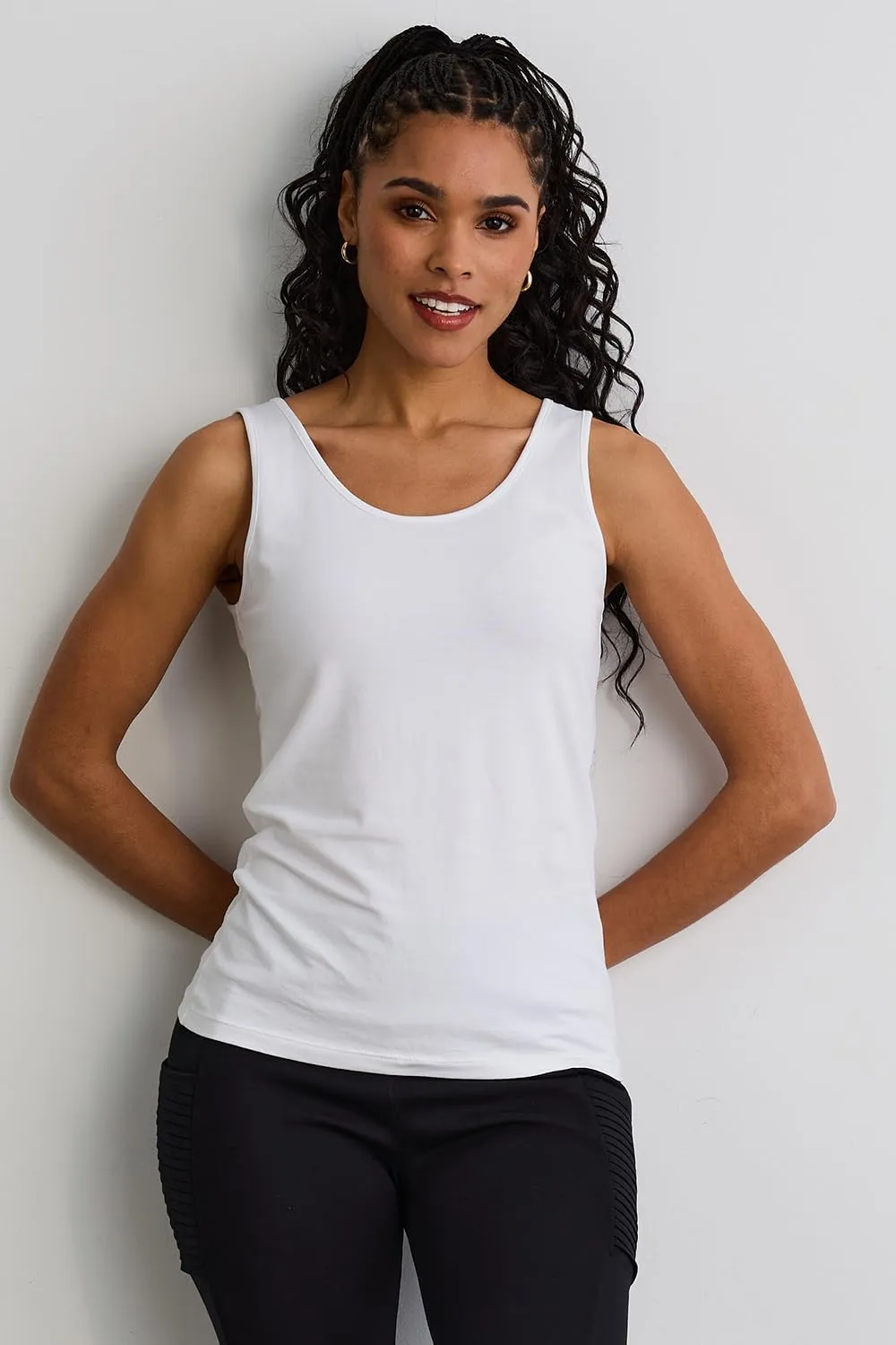 Women's Organic Pima Cotton Reversible 2 in 1 Tank Top