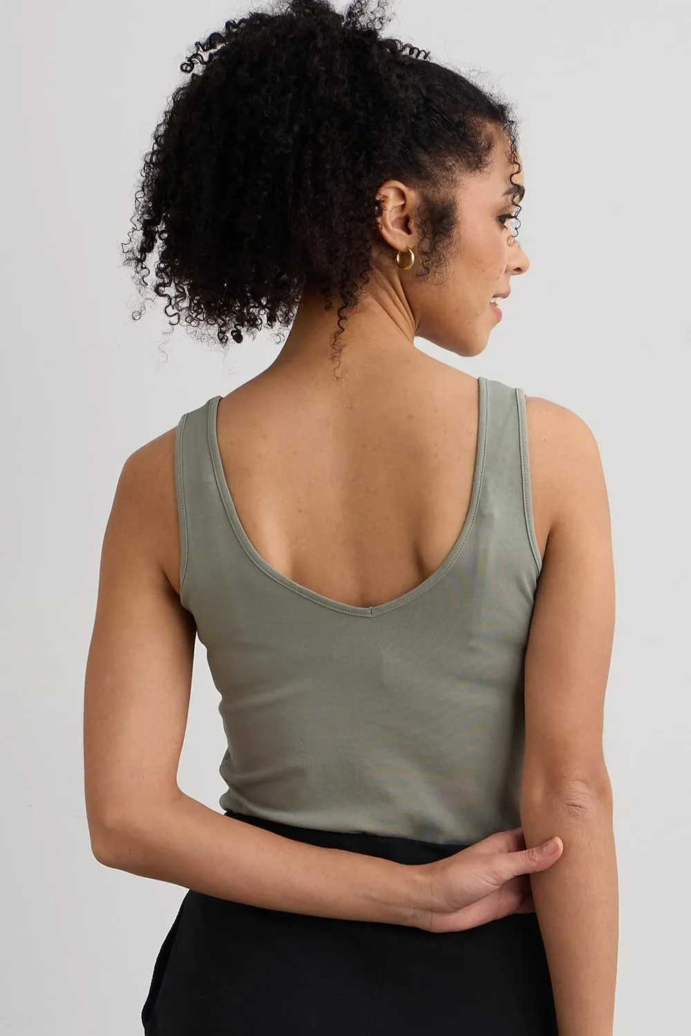 Women's Organic Pima Cotton Reversible 2 in 1 Tank Top
