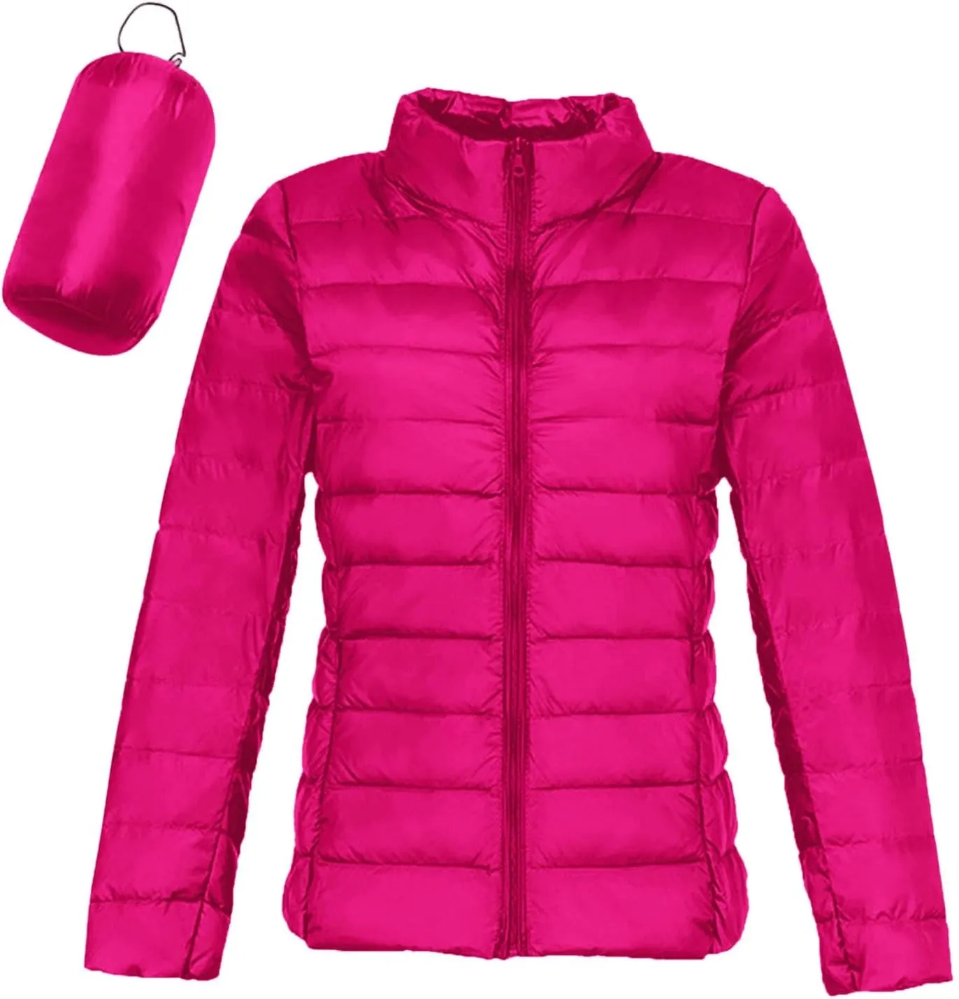 Womens Puffer Jacket 2025 Winter Warm Packable Down Jacket Lightweight Slim Fit Hooded Jacket Short Duck Down Coat
