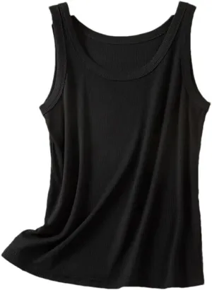 Women's Ribbed Cotton Sleeveless Camisole Top