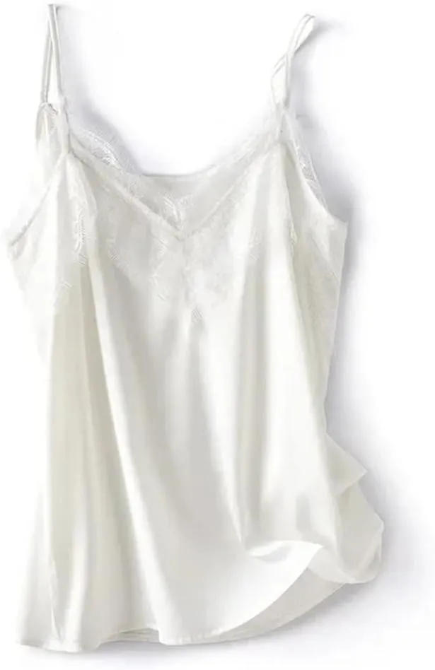 Women's Silk Camisole Lace Sling V-Neck Satin Vest Top