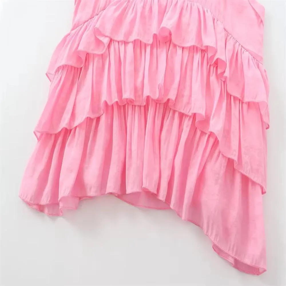 Women's Style V-Neck Pleated Camisole Top for Summer Fashion