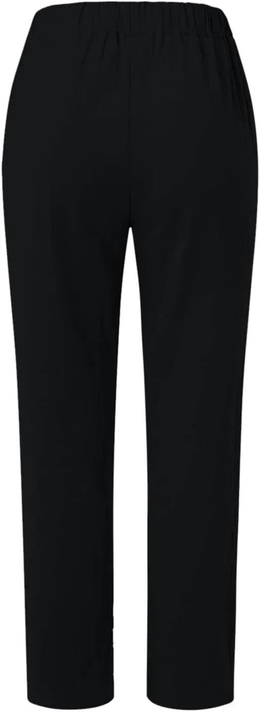 Womens Wide Leg Linen Pants Summer Beach Lounge Trousers Casual Fashion Solid Color Vacation Clothes for Women