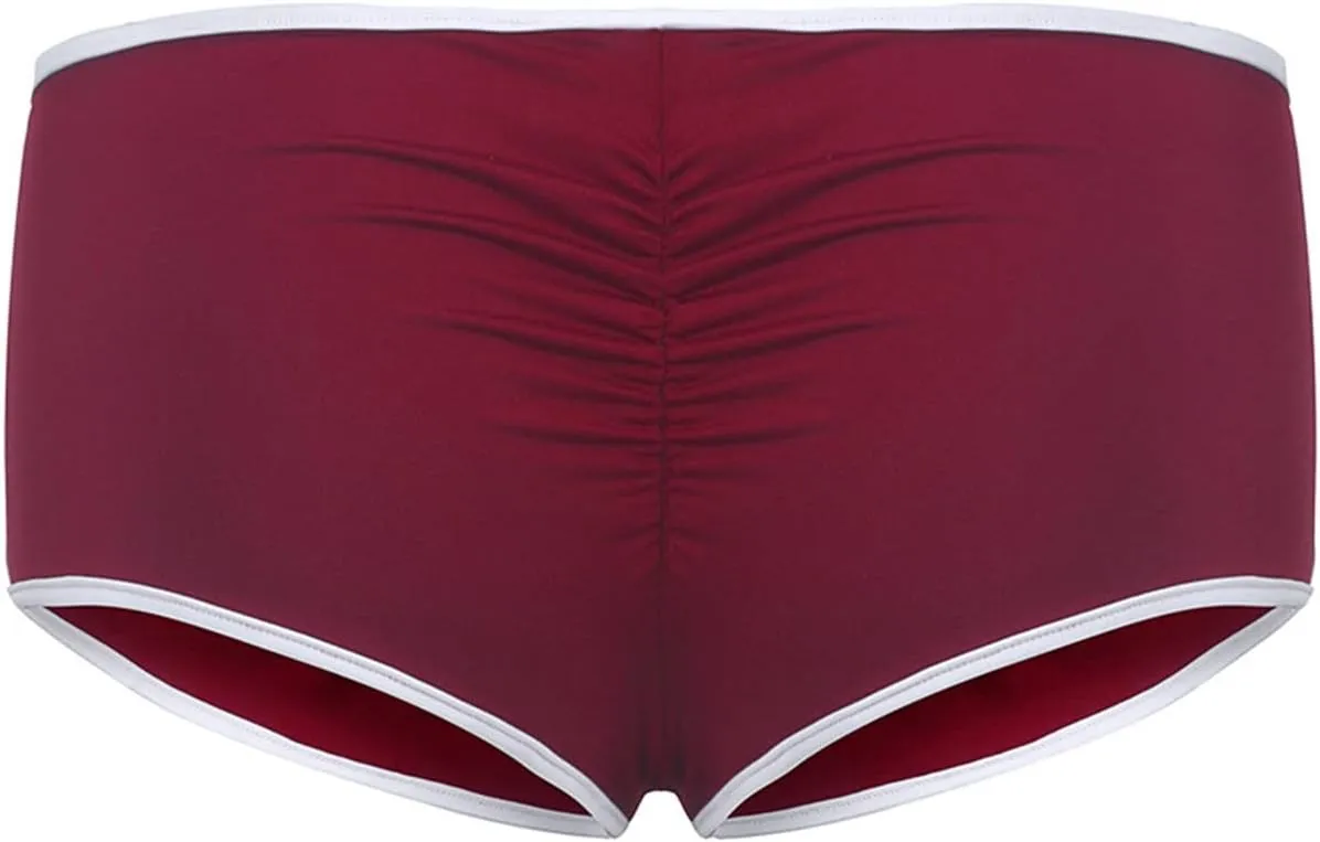 Womens Yoga Micro Shorts - Sexy Gym Booty Scrunch Shorts - High Waisted Athletic Clubwear Hot Pants