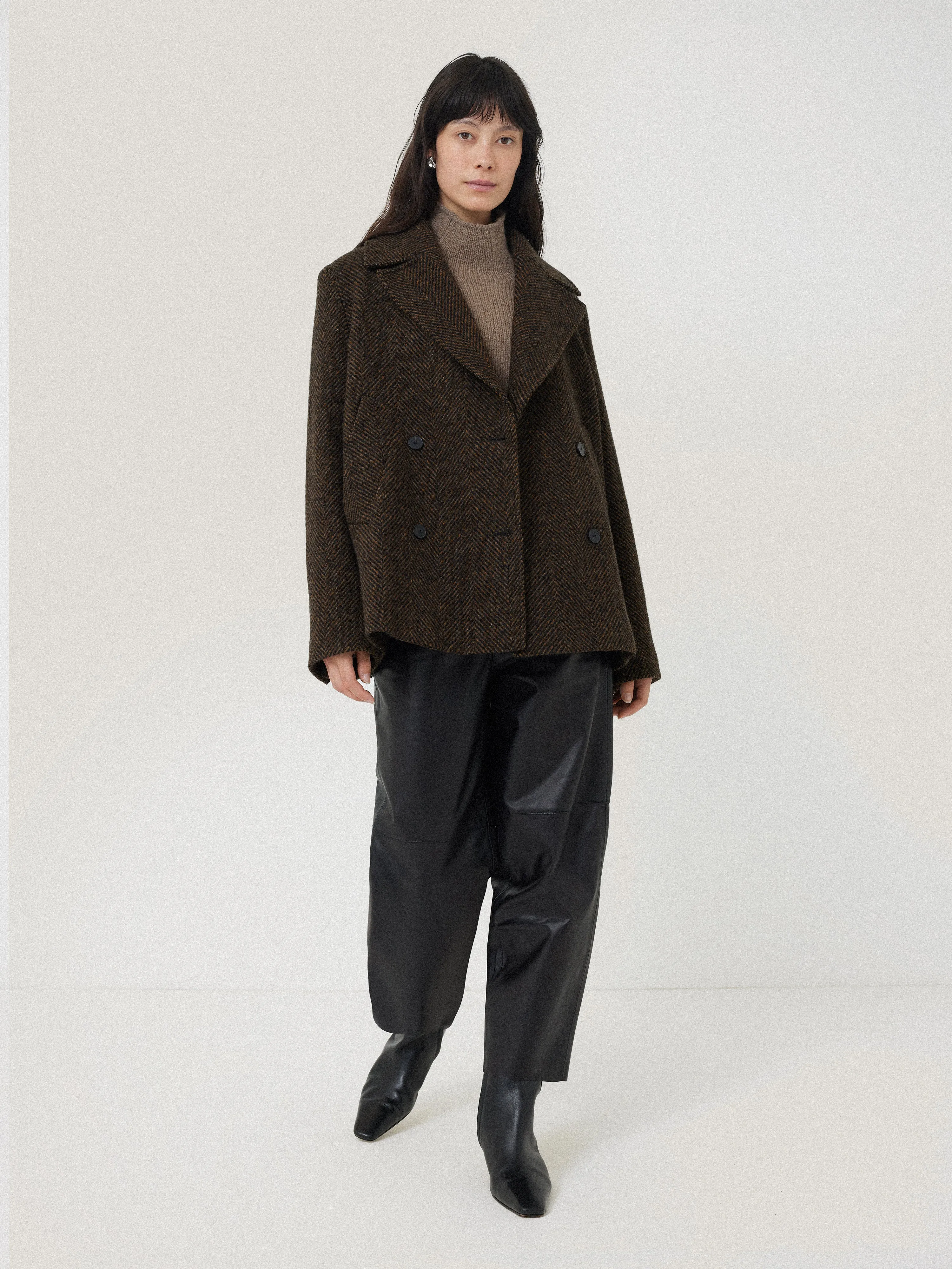 Wool Blend Snowdon Jumper | Taupe