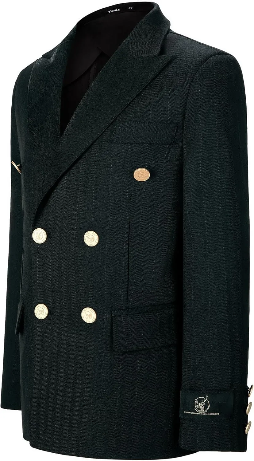 YuanLu Kids Boys Suit Button Down Blazer Casual Wear Dress Jacket Slim Fit Sport Coat