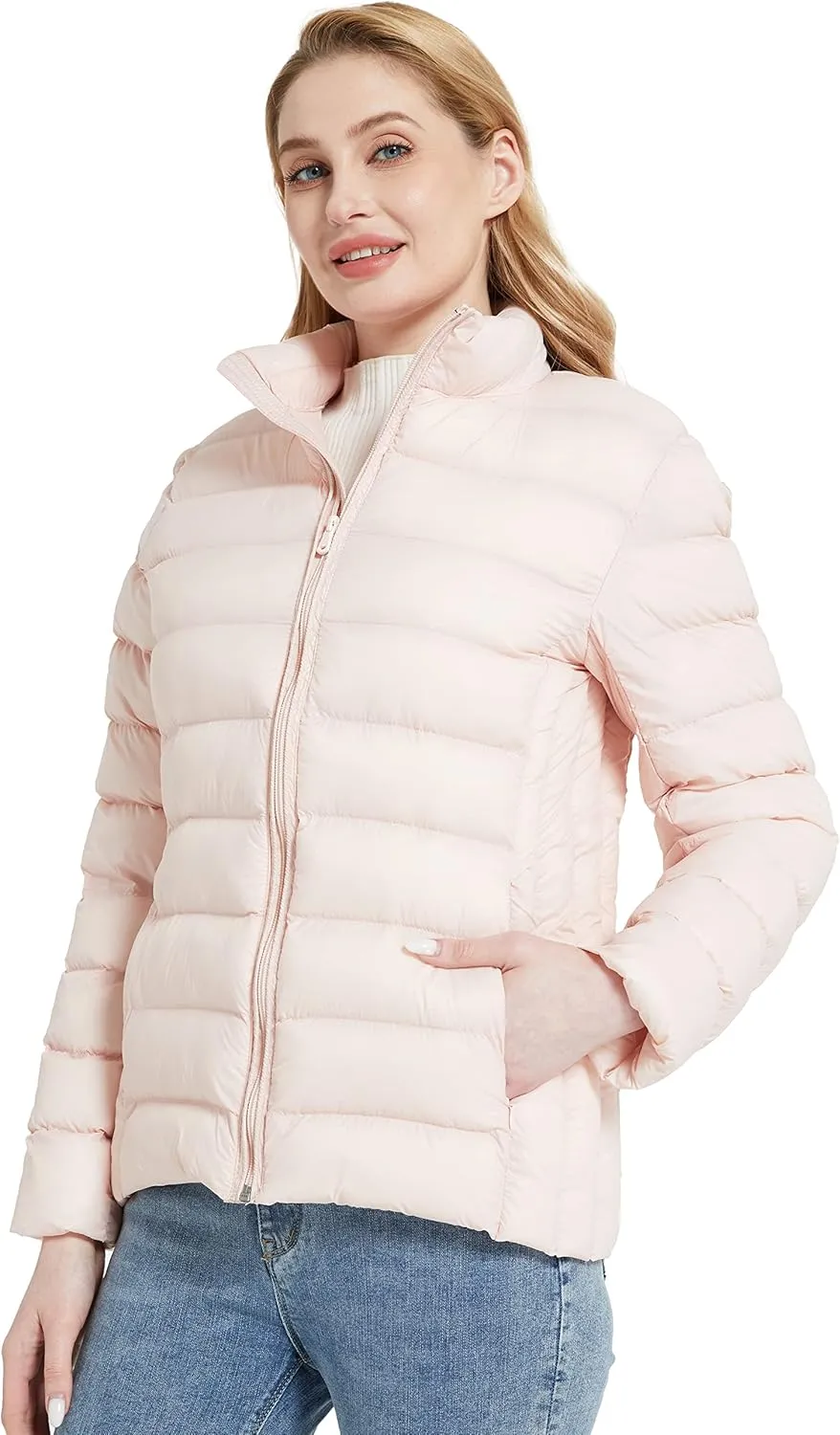 ZSHOW Women's Packable Puffer Jacket Windproof Lightweight Winter Coat